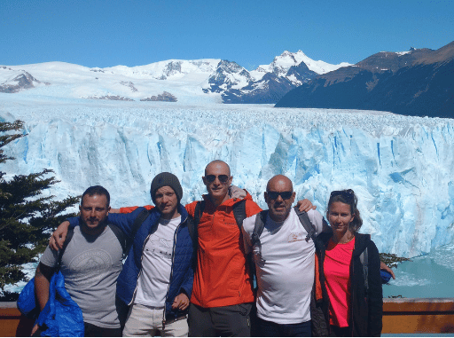 El Glaciar Perito Moreno con amigos