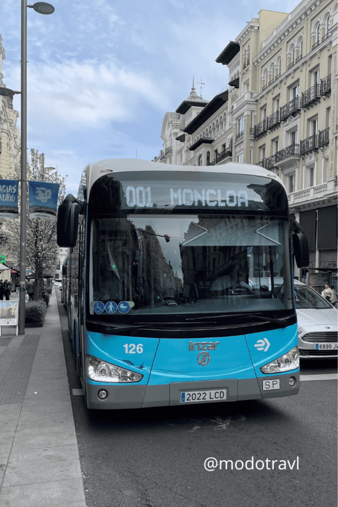 El bus 001 de Madrid